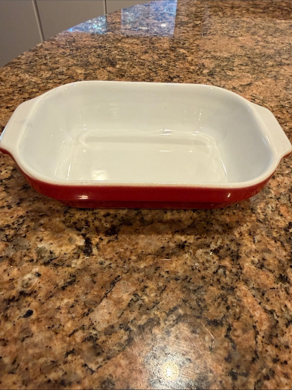 Emile Henry made in France Red Rectangular Baker Casserole Ovenwear dish